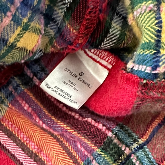 New Oli & Hali Plaid Button-Up Shirt with Multicolor Accents - Picture 8 of 9
